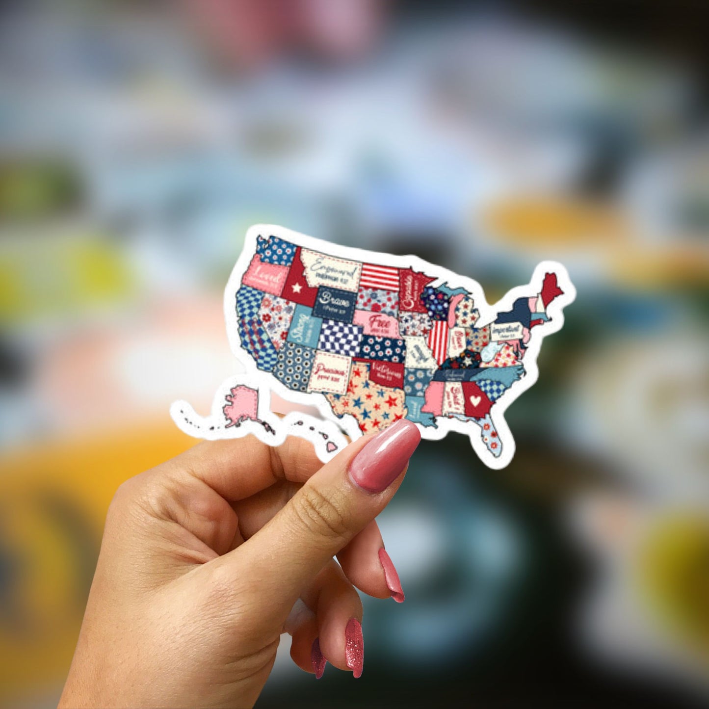 Map Bubble-free stickers