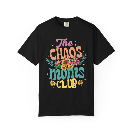 The chaos mom club Unisex Garment-Dyed T-Shirt - Casual Vintage Style for Everyday Wear