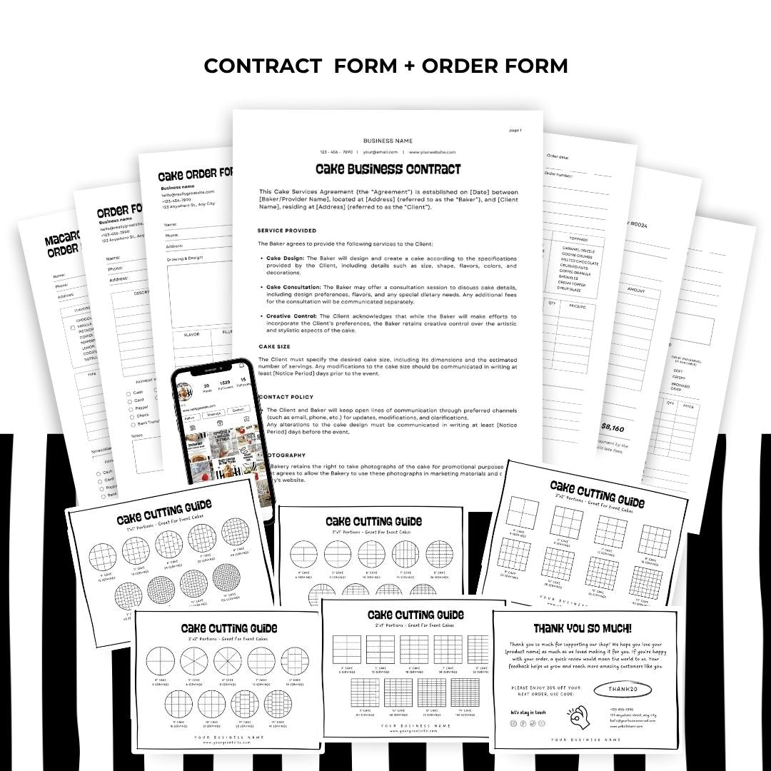 Branding Kit toonbite Editable Canva Templates Business Cards Marketing Posts Sweet 2d Cafe Cartoon Bakery Theme