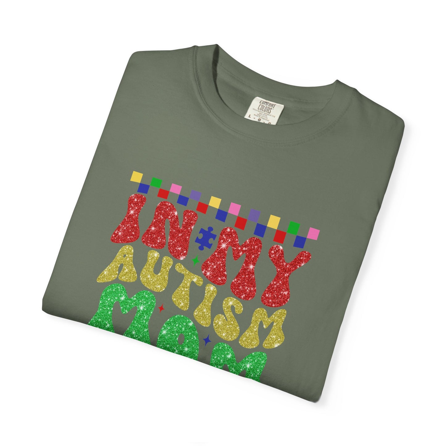 In my autism mom era club Unisex Garment-Dyed T-Shirt - Casual Vintage Style for Everyday Wear