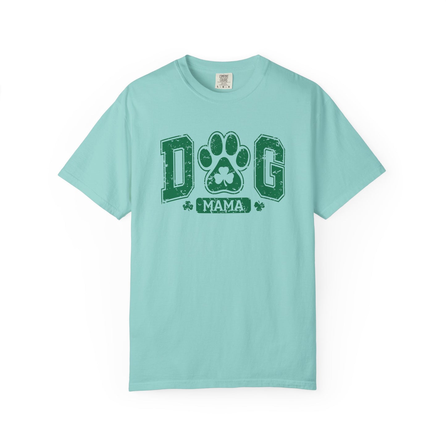 Dog Mama Unisex Garment-Dyed T-Shirt - Casual Vintage Style for Everyday Wear