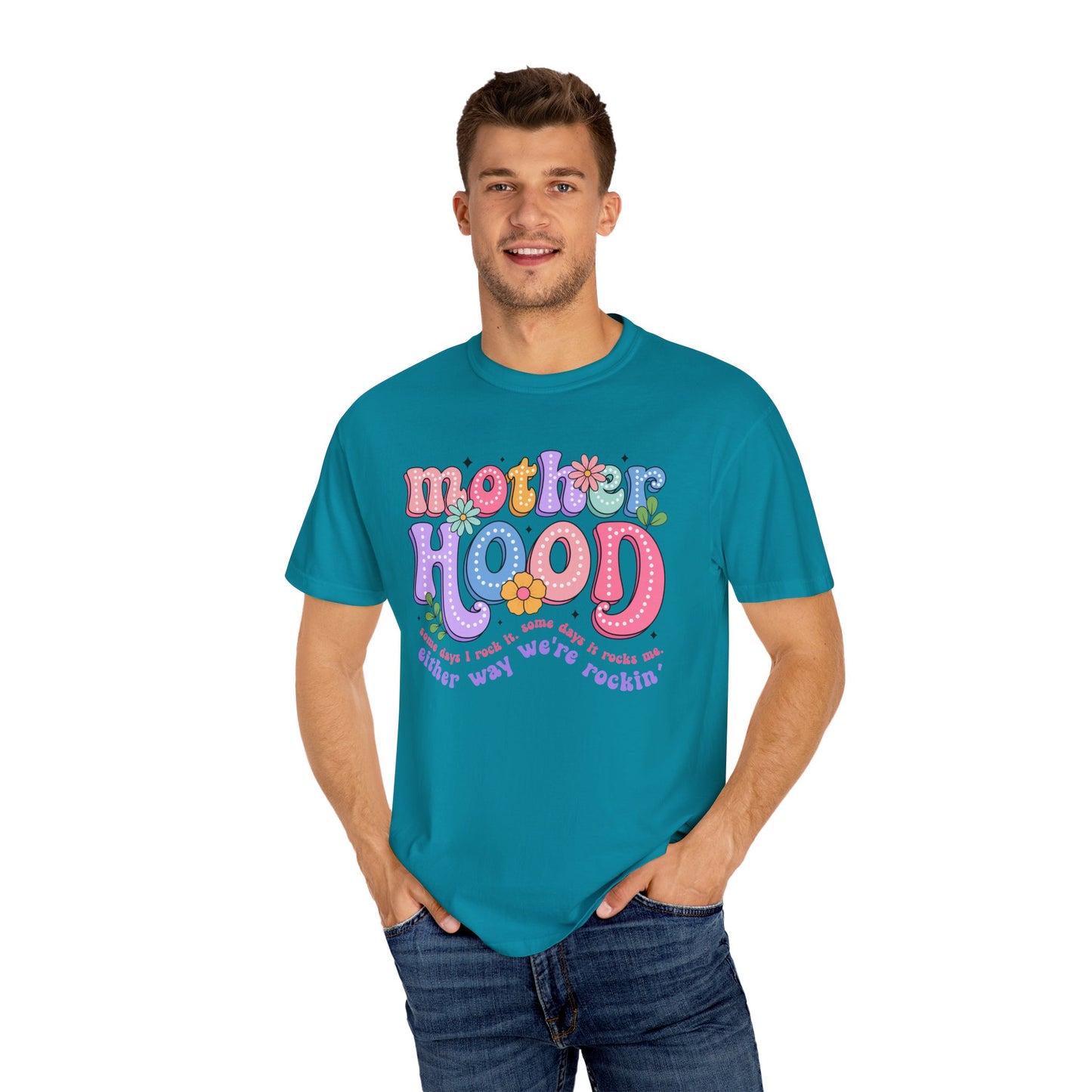 Motherhood Unisex Garment-Dyed T-Shirt - Casual Vintage Style for Everyday Wear