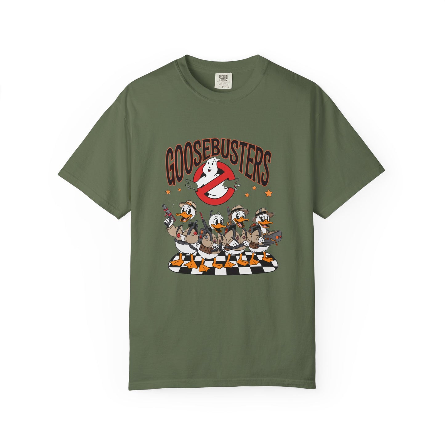 Ghost busters silly goose Halloween Unisex Garment-Dyed T-Shirt - Casual Vintage Style for Everyday Wear
