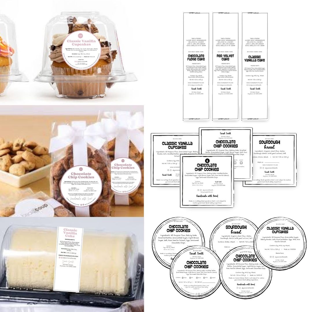 Branding Kit toonbite Editable Canva Templates Business Cards Marketing Posts Sweet 2d Cafe Cartoon Bakery Theme