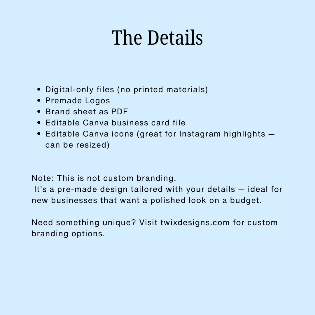 Branding Kit fur friends Pet Business Editable Canva Templates Business Cards Marketing Posts Light Blue Theme