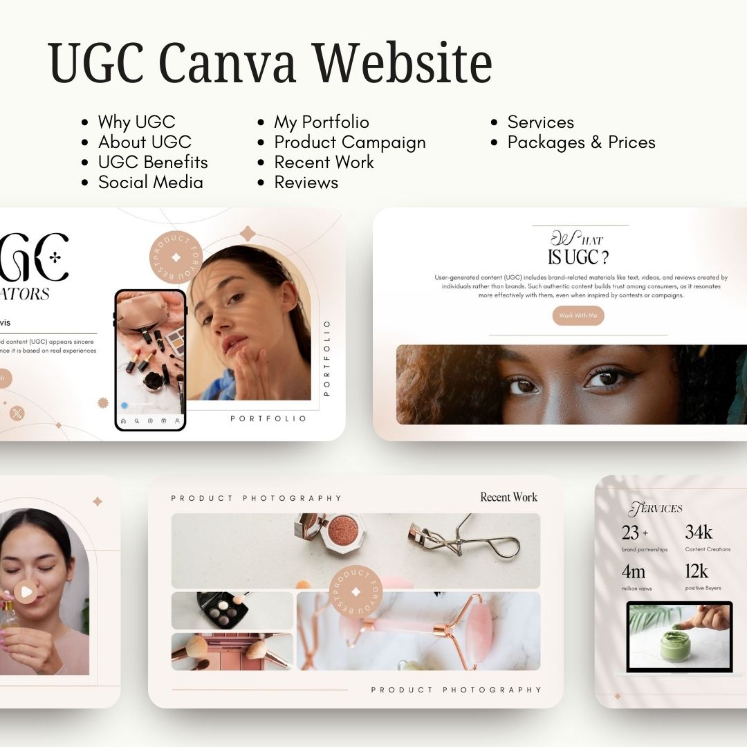 UGC Creator Guide Bundle Social Media Content Creation