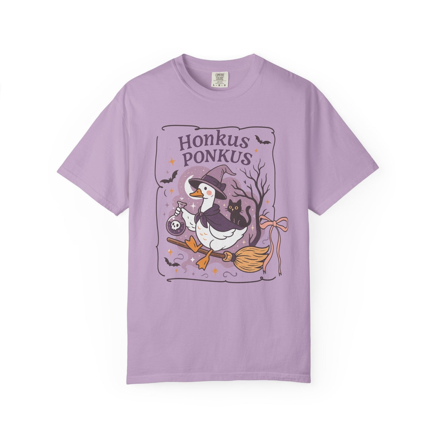 Honkus Ponkus Halloween Unisex Garment-Dyed T-Shirt - Casual Vintage Style for Everyday Wear