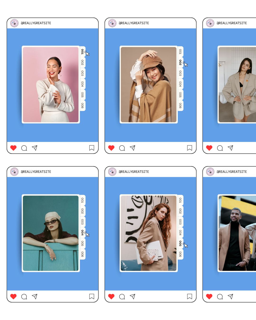 Folder Tabs Social Media Instagram Post