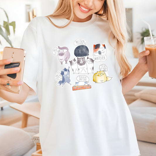 Funny Cats Unisex garment-dyed heavyweight t-shirt