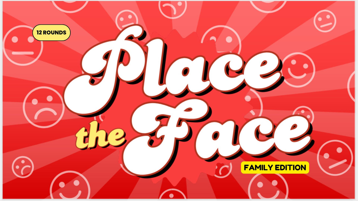 Place the Face PowerPoint Game Family Edition