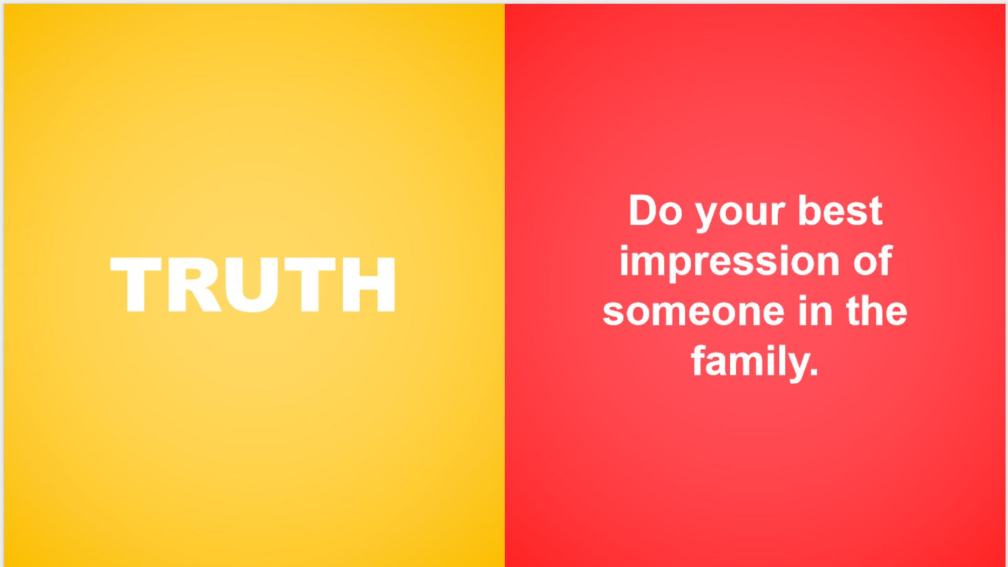 Truth OR Dare PowerPoint Game Family Edition