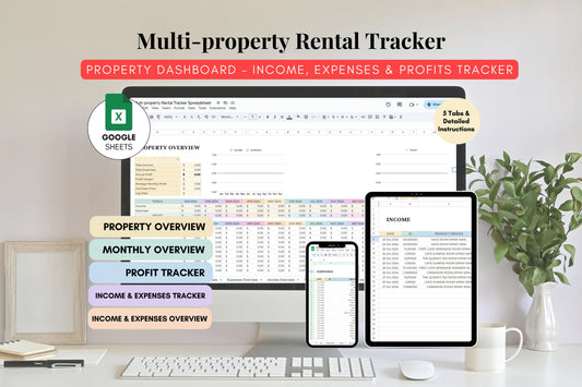 Multi Rental Property Income & Expense Tracker - Google Sheets