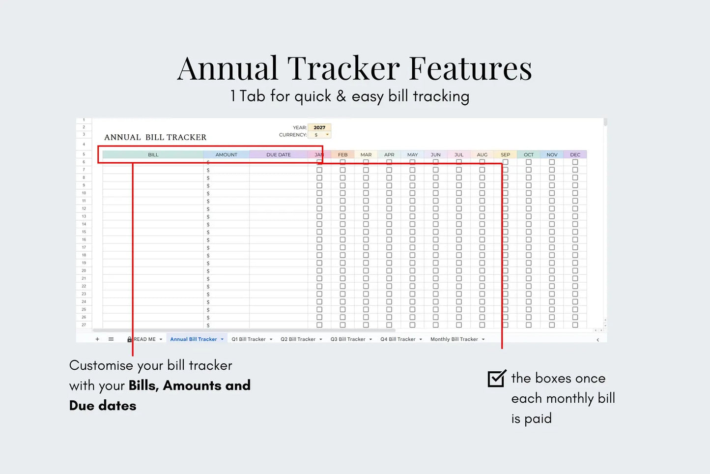 Bill Tracker Tracker - Google Sheets