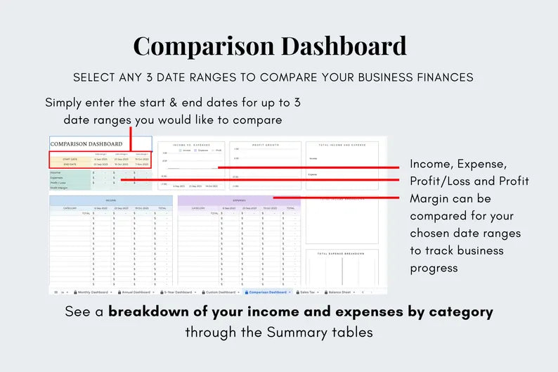 Bookkeeping Spreadsheet Tracker - Google Sheets