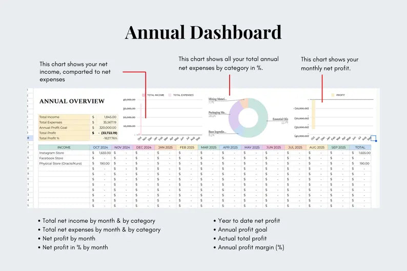 Simple Bookkeeping Spreadsheet Tracker - Google Sheets