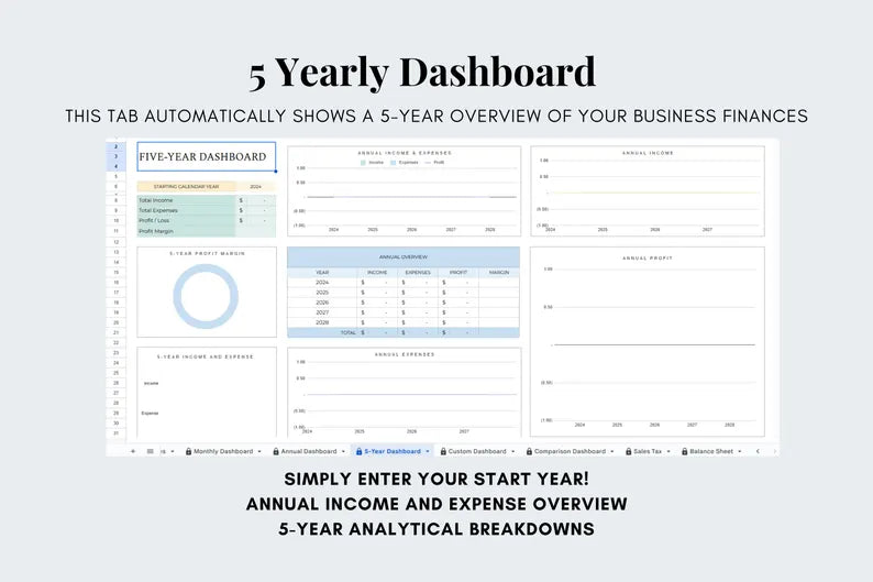 Bookkeeping Spreadsheet Tracker - Google Sheets