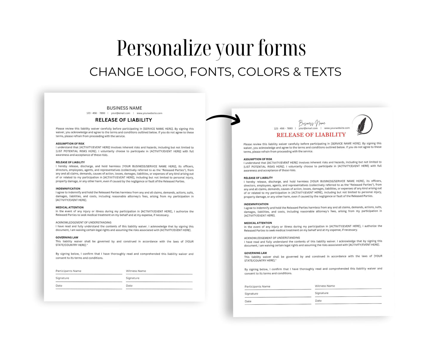 AIRBNB Printable Form, Edit in Canva, Digital