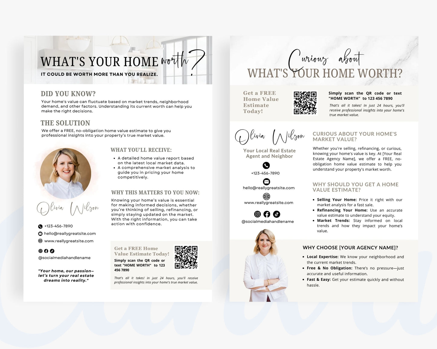 Real Estate Flyers, Offer Instructions, Edit in Canva - REDF18
