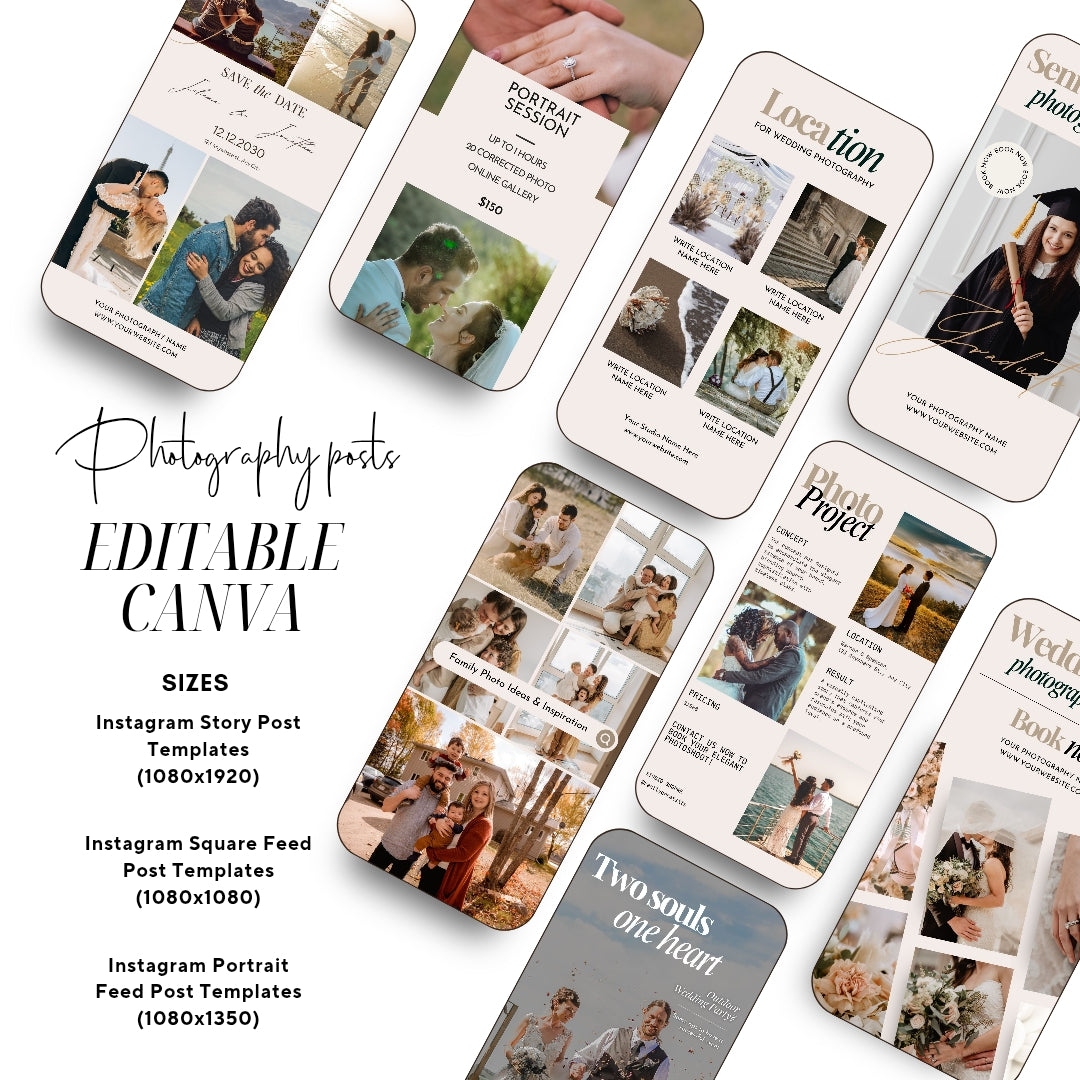 90+ Photography Pinterest Templates, Pinterest Post, Edit in Canva