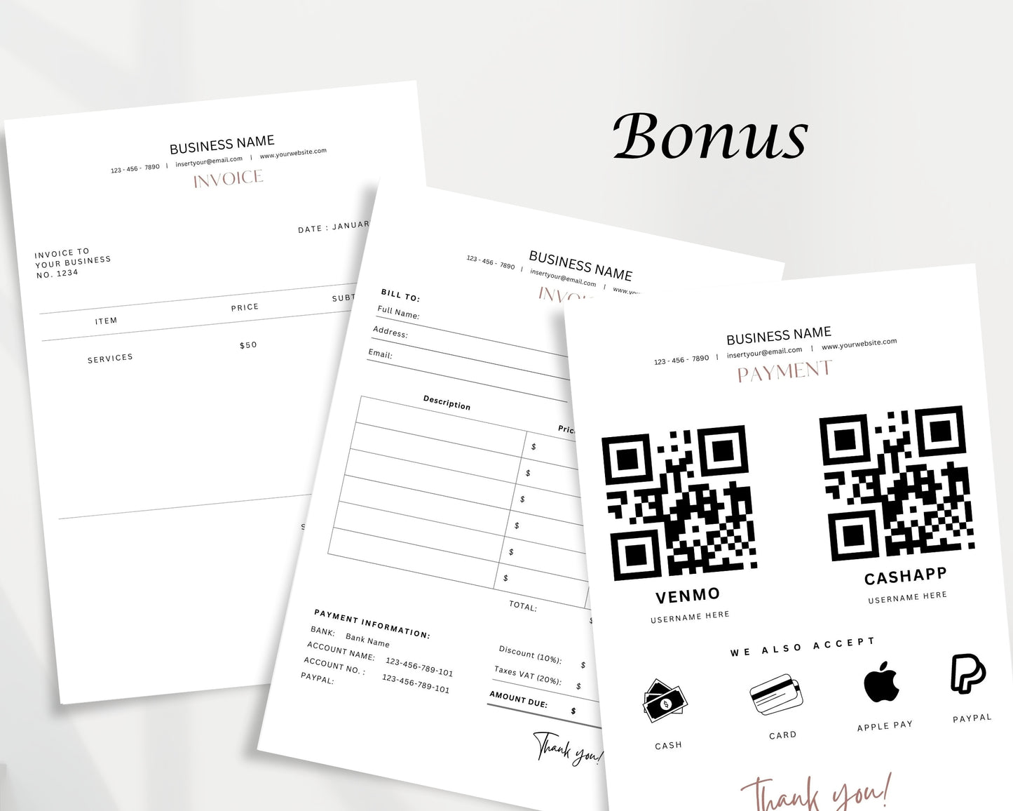 Nail Service Form, Consultation form, Client consent form, Editable Canva templates