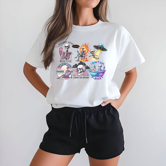 Funny Skeleton Unisex Comfort garment-dyed heavyweight t-shirt