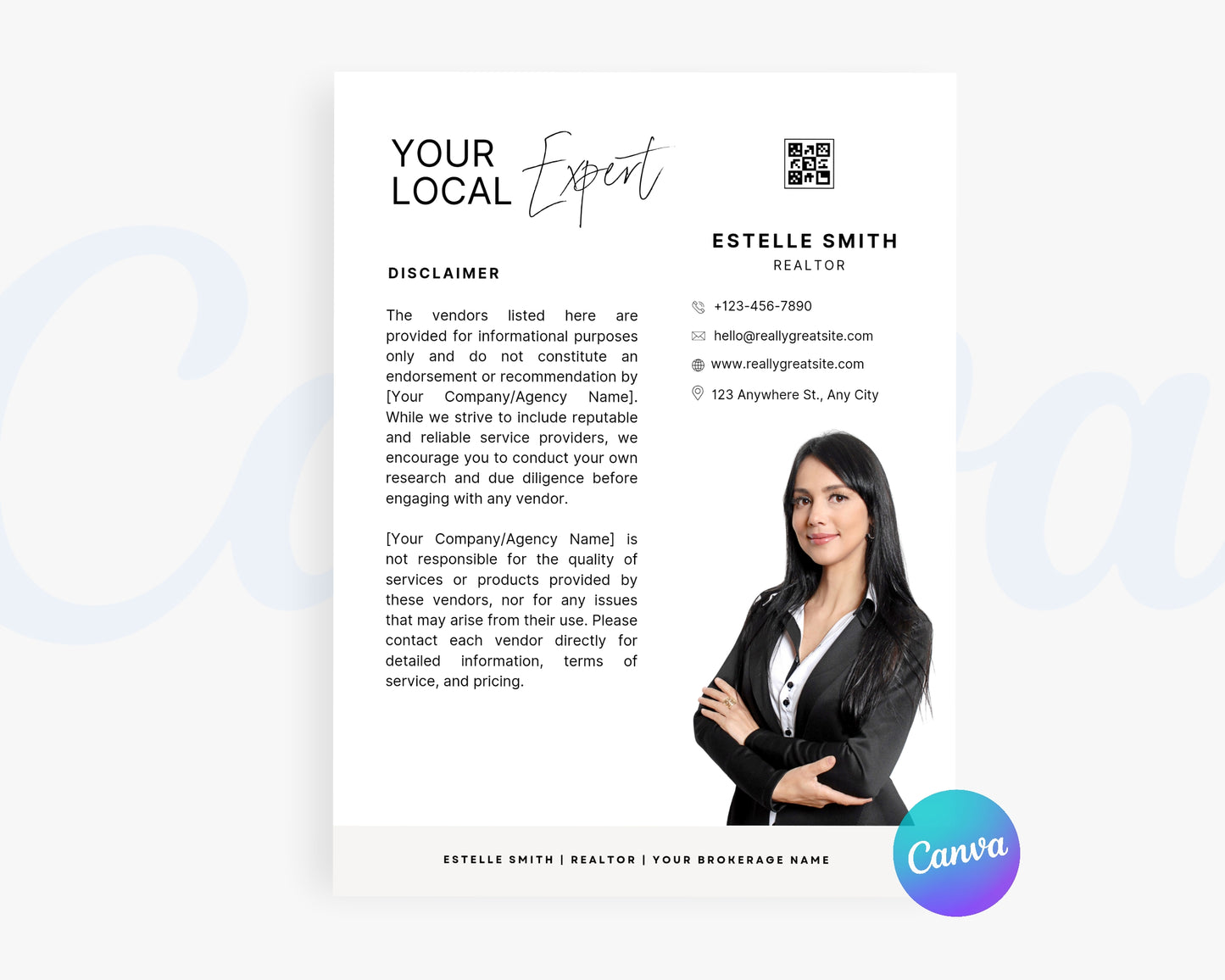 Real Estate Flyers, For Sale Flyer Marketing Flyer, Open Listing, Edit in Canva - REDF16