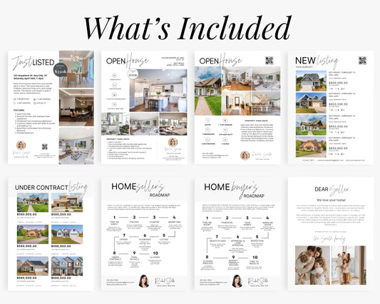 Real Estate Flyers, For Sale Flyer Marketing Flyer, Open Listing, Edit in Canva - REDF04