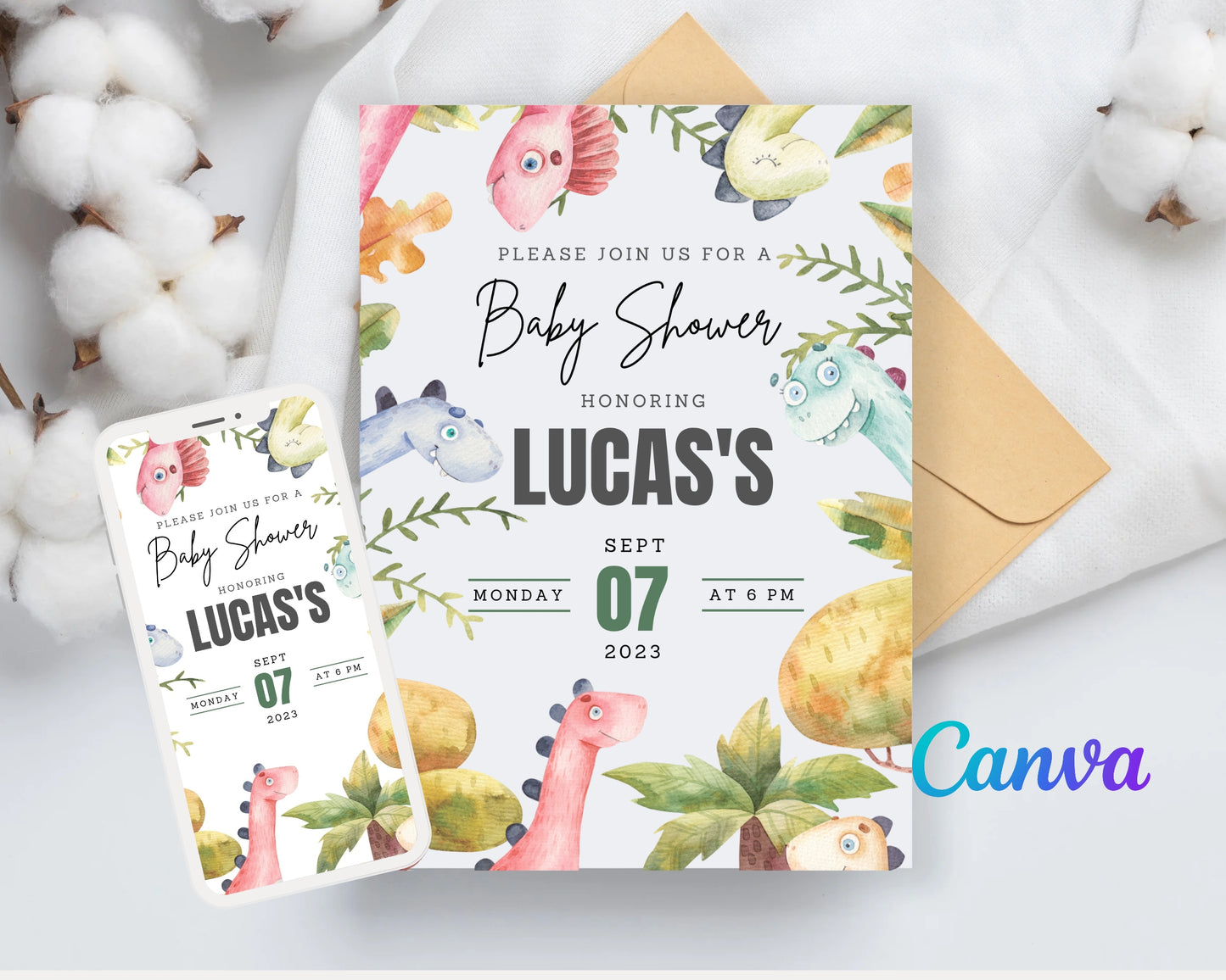 Baby Shower Birthday Party Invitation BSDWS82