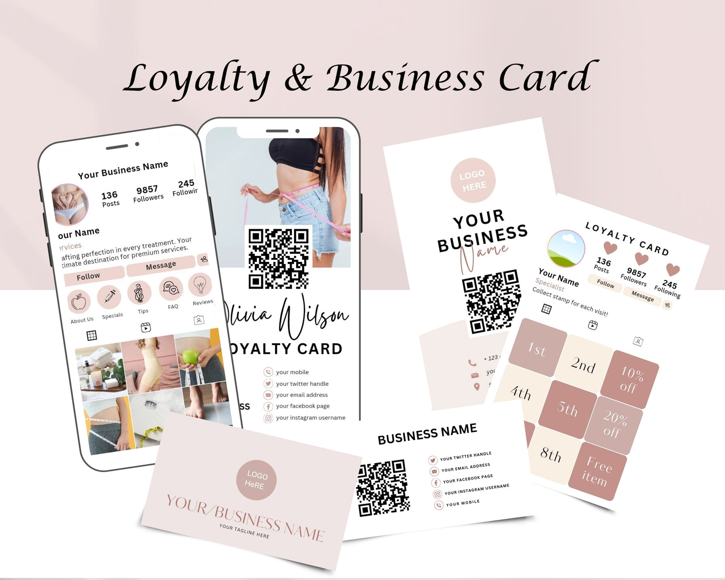 Fat Dissolving Injection Form, Consultation form, Client consent form, Loyalty Card, Business Card, Editable Canva templates, Aftercare Card