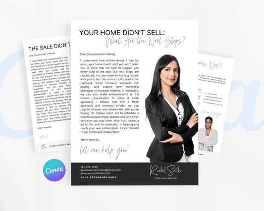 Real Estate Flyers, For Sale Flyer Marketing Flyer, Open Listing, Edit in Canva - REDF15