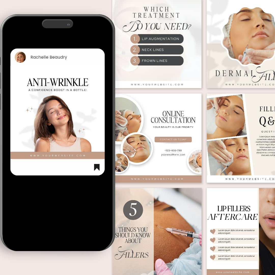 50 Beige Botox and Filler Instagram Posts